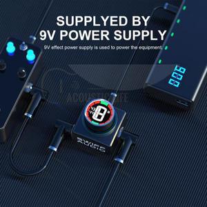 SWIFF AUDIO C20 크로매틱 기타 베이스 튜닝용 혁신적인 미니 페달 튜너, HD LED 디스플레이, 조정 가능한