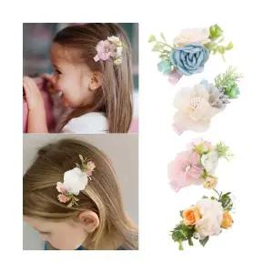 델라일라 플라워 집게핀 여아 머리핀 유아 꽃 헤어핀 아기 헤어집게핀 꽃핀
