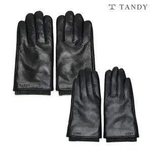 [커플세트] 탠디 니트시보리 스마트터치 남성 여성 가죽장갑