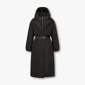 [VOV](대구신세계) 보브 디태처블 후드 벨티드 롱 다운 점퍼(7154417013)