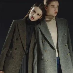 [홈쇼핑방송/에디티드(EDITED)] 에디티드 울 체크 재킷-사이즈 55~88다양