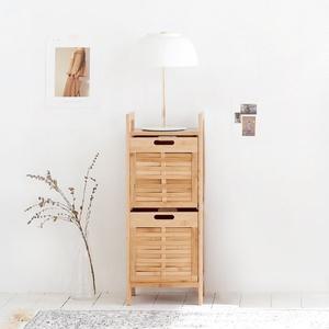 [하우스레시피][MORINOKI] 뱀부 2단 수납장 슬림