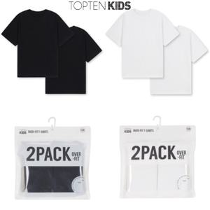 [탑텐키즈](마산점)25년 SS 공용) 에센셜 헤비코튼 오버핏 반팔티 (2PACK)MKF5TS3902