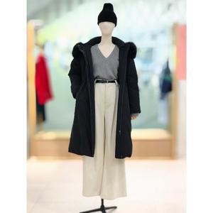 갤러리아 [24겨울]속사시 퍼후드 롱 구스 다운점퍼(PQ4NZ163)