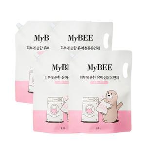 초핫딜 마이비 피부에순한 유아섬유유연제 리필(2.1L) 4팩 스위트터치향