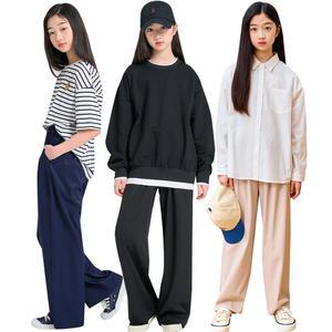 [미니로이]페리 와이드 팬츠 초등학생 주니어초등 여아 봄 가을 밴딩 바지