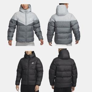 나이키 패딩 스톰 핏 윈드러너 남성 후드 재킷 푸퍼 봄버 숏 덕다운 오리털 가벼운 겨울 아