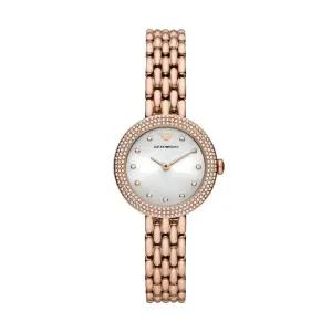 엠포리오 아르마니 크리스탈 실버 다이얼 쿼츠 여성 메탈시계 AR11508