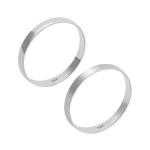 18K 평반지 유광 무광 화이트골드 B타입