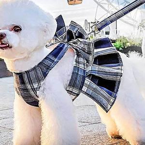 애견 하네스 리드줄 강아지줄 소형견 블루 목줄 옷 (WFGWF4P)