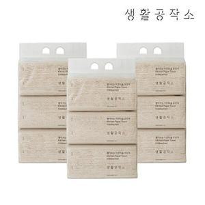 [생활공작소][생활공작소]뽑아쓰는 키친타올 무표백 100매 x 9팩