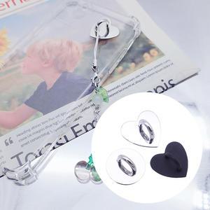 핸드폰 부착고리 하트 원형 키링고리 휴대 스트랩 끈 줄 걸이 스마트폰 케이스 부자재