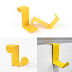 일상다많사 컬러 스틸 문걸이 행거 납작 고리 후크 2개 세트 모자걸이 문걸이행거 방문행거 도어행거