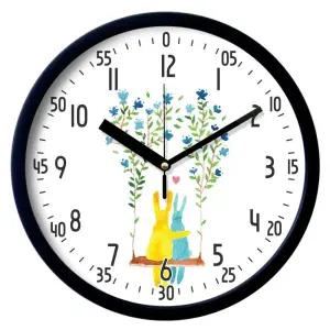 교육용벽시계 무소음/시침 교육 아이 유치원 침실 학교 키즈룸 학습 교육용 벽시계 저소음 캐릭터 시계 어