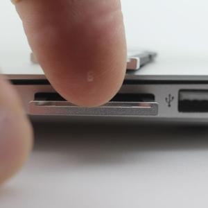 Baseqi 맥북 에어용 알루미늄 미니 드라이브 마이크로 SD 카드 어댑터 리더기 13 인치