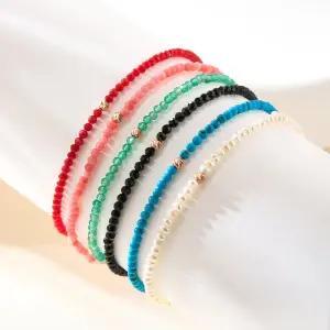 14K 쁘띠 컷팅볼 원석 소원 팔찌 모음 6종