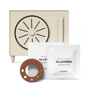 라피네르 턴테이블 전자 디퓨저 세트, 베이지 런드리 코튼, 1세트