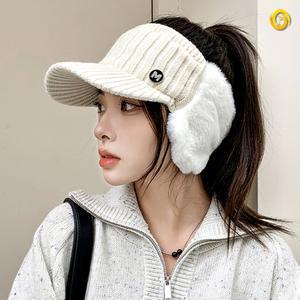 골프캡 골프 귀마개 모자 겨울 라운딩 모자 방한 여자 여성