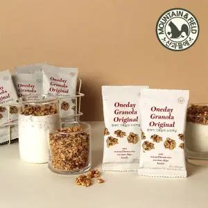 [산과들에] 바삭고소한 원데이그래놀라 오리지널 100봉 (시리얼)