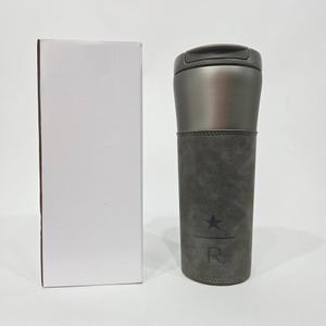 스타벅스 SS 리저브 그레이 오페라 텀블러 473ml 각인 가죽 슬리브