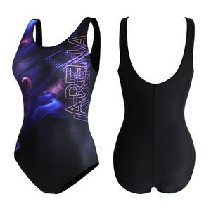 아레나 여성 원피스 수영복 일반 U백 블랙 A4BL1LD03