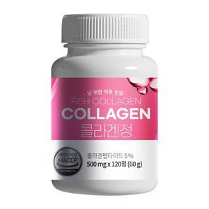 콜라겐 저분자 120정 500mg 4개월분 단백질 다이어트 피부