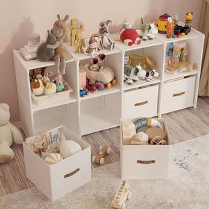 낮은 장난감수납장 유아 아기 장난감진열장 2단