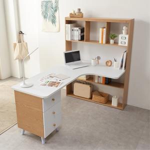 상판넓은 공부방용 L자형 서랍 책상 세트 넉넉한 1600 학생공부가구