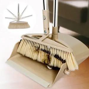 빗자루쓰레받기 세트/쓰레받이/쓰레받기/방빗자루/미니/빗자루/긴빗자루/미용실/청소/플라스틱/실내/일체형