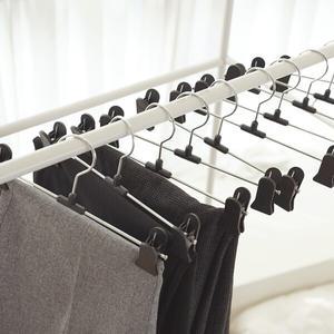 스트롱 회전형 논슬립 바지 치마 걸이 10개 집게자국 없는 옷걸이