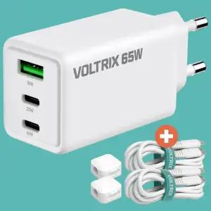 볼트릭스 65W 충전기 + C타입 케이블 2개 + 마그네틱 케이블 홀더 2개 / 아이폰 갤럭시 초고속 충전기