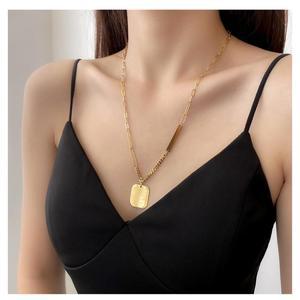 커플용 골드체인 긴 써지컬목걸이 학생 데일리 직장인 여성 30대