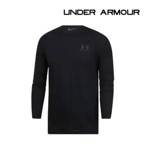 [언더아머] 긴팔티셔츠 UA 스포츠스타일 레프트 체스트 롱슬리브 남성 블랙 1329585-002