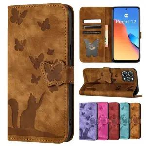 스마트폰 가죽 다이어리 범퍼 소프트 케이스 샤오미 레드미 귀여운 만화 지갑 12 12S 프로 노트 11 11S 10