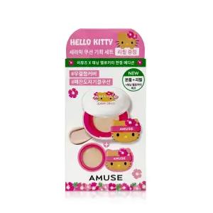 어뮤즈 태닝키티 세라믹 스킨 퍼펙터 쿠션 [본품+리필] - 쿠션팩트 R