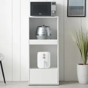 [착불]가온리빙 에셀르 500 1단 밥솥장 전자렌지수납장