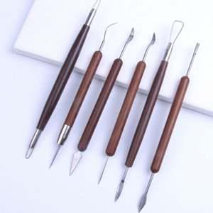 조소 도예 점토 스컬피 스크래퍼 도구 6종 조각 칼 도자기