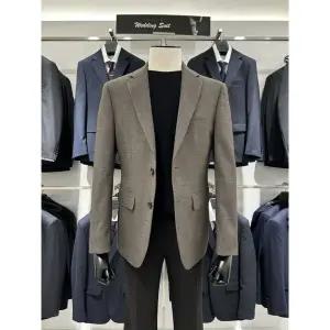 [트루젠]베이지 스판 기본핏 남자 비지니스 캐주얼 자켓