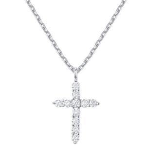 큐빅 크로스 십자가 목걸이 여성 펜던트 패션 쥬얼리