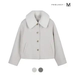 [프로젝트엠][프로젝트엠] 여성 퍼카라 숏 코트_EPD4CC2402