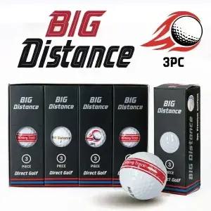 빅 디스턴스 에이밍트랙 3피스 골프공 1다즌 12구 비거리 필드 골프볼 정밀스핀