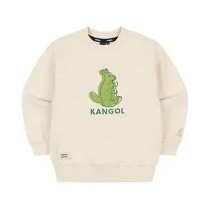 [캉골키즈]부클 로고 포인트 스웨트셔츠 PD 0005 크림