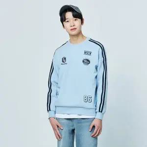 [소이] 남자 가을이월 블록코어2선맨투맨티(25S0404)