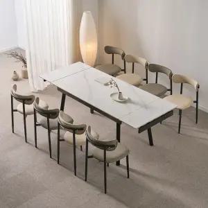 동서가구 캐빈 8인 확장형 포세린 세라믹 식탁세트 (의자8) DF645681