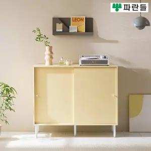 [착불배송] 파란들가구 높은다리 1000 미닫이 도어수납장 다용도수납장