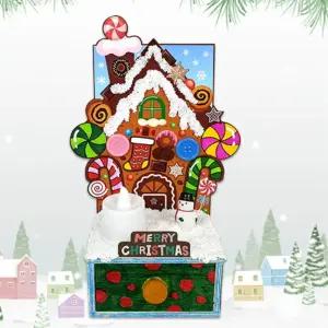 중등 미술 프로그램 폼클레이 과자하우스 서랍형 조명등 만들기 공작시간 아동센터 창체