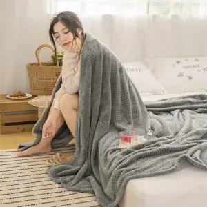 포근한 몽글몽글 다용도 담요 그레이 100x150 무릎담요 러그 군용모포 극세사담요 군용담요 모포 학생