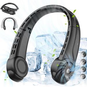 일본 목걸이 선풍기 날개없음 잎이 미니 휴대용