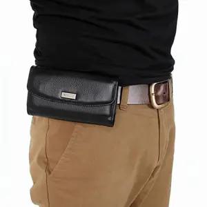 핸드폰 허리벨트케이스 천연소가죽 한국생산 효도폰케이스 내경148X75X18 가죽나라 내보사