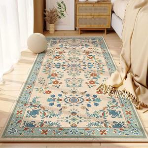 침대옆러그 직사각 소형 카페트 120x160cm 유니크 꽃무늬 미니 1. 러그